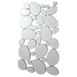 Furniture City Houma - Coaster - Topher 29 x 51 Inch Pebble Themed Wall Mirror Silver - 901791