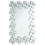 Furniture City Houma - Coaster - Pamela 32 x 47 Inch Rectangular Frameless Wall Mirror Silver - 901838
