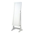 Furniture City Houma - Coaster - Yvonne Cheval Mirror with Jewelry Storage Dove Grey - 901866