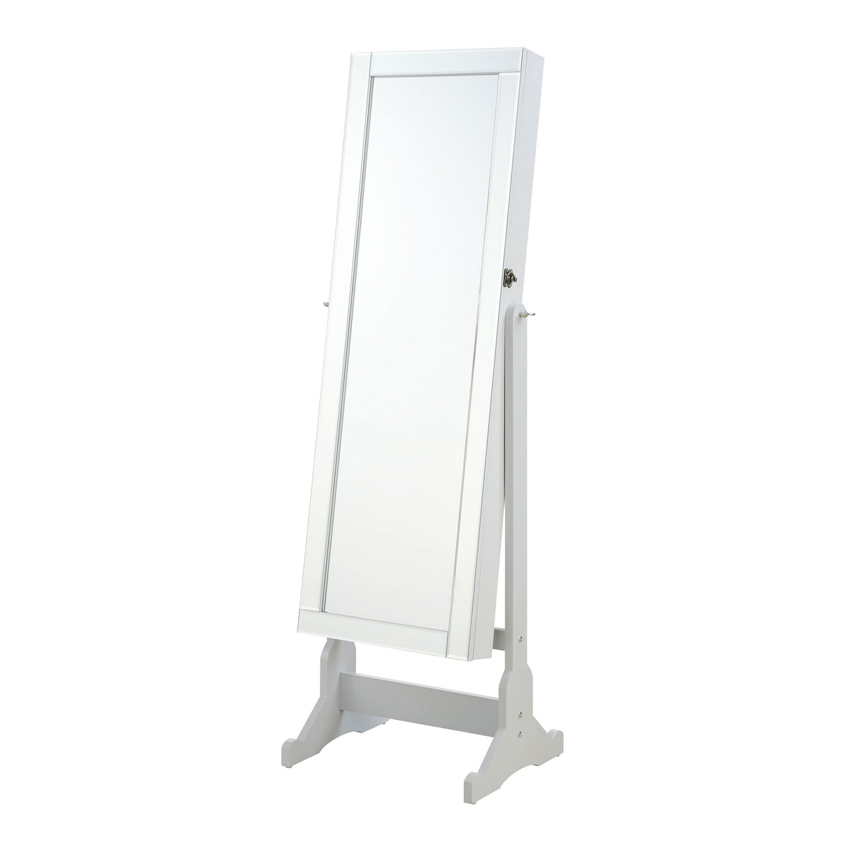 Furniture City Houma - Coaster - Yvonne Cheval Mirror with Jewelry Storage Dove Grey - 901866
