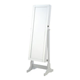 Furniture City Houma - Coaster - Yvonne Cheval Mirror with Jewelry Storage Dove Grey - 901866
