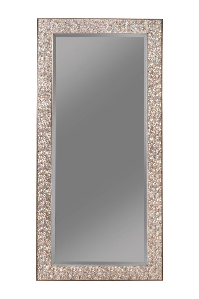 Furniture City Houma - Coaster - Rollins 32 x 66 Inch Rectangular Floor Mirror Silver - 901997