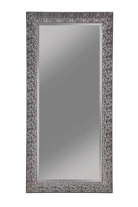 Furniture City Houma - Coaster - Rollins 32 x 66 Inch Rectangular Floor Mirror Black - 901999