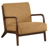 Furniture City Houma - Coaster - Foster Upholstered Wood Frame Accent Chair Honey - 902271