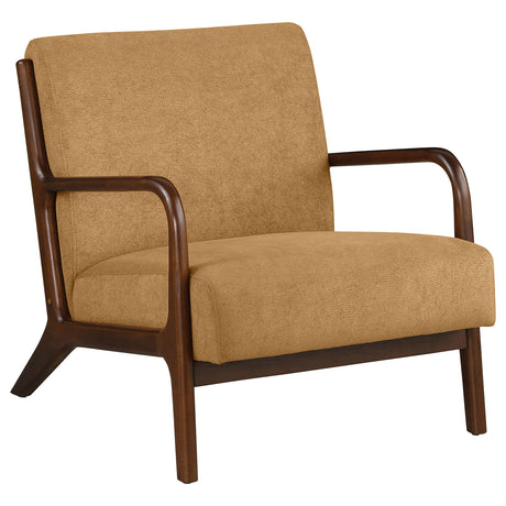 Furniture City Houma - Coaster - Foster Upholstered Wood Frame Accent Chair Honey - 902271
