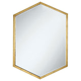 Furniture City Houma - Coaster - Bledel 24 x 34 Inch Hexagonal Wall Mirror Gold - 902356