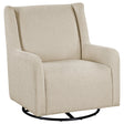 Furniture City Houma - Coaster - Serra Boucle Upholstered Swivel Glider Recliner Sandy Beige - 902453