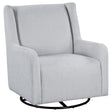 Furniture City Houma - Coaster - Serra Boucle Upholstered Swivel Glider Recliner Dove Grey - 902454