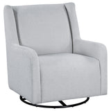 Furniture City Houma - Coaster - Serra Boucle Upholstered Swivel Glider Recliner Dove Grey - 902454