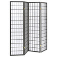 Furniture City Houma - Coaster - Roberto 4-Panel Room Divider Folding Shoji Screen Dark Grey - 902631