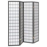 Furniture City Houma - Coaster - Roberto 4-Panel Room Divider Folding Shoji Screen Dark Grey - 902631