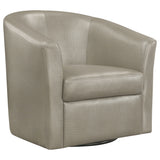 Furniture City Houma - Coaster - Turner Upholstered Barrel Back Swivel Chair Champagne - 902726