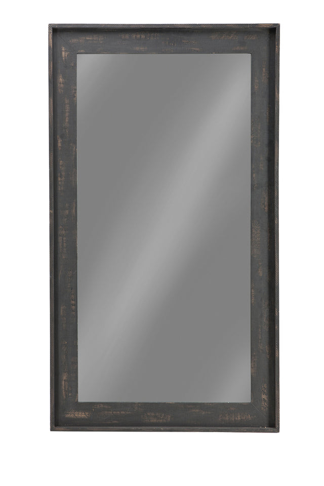 Furniture City Houma - Coaster - Cragen 47 x 83 Inch Wood Frame Floor Mirror Brown - 902767