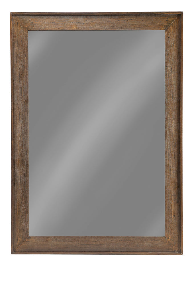 Furniture City Houma - Coaster - Odafin 59 x 83 Inch Wood Frame Floor Mirror Distressed Brown - 902770