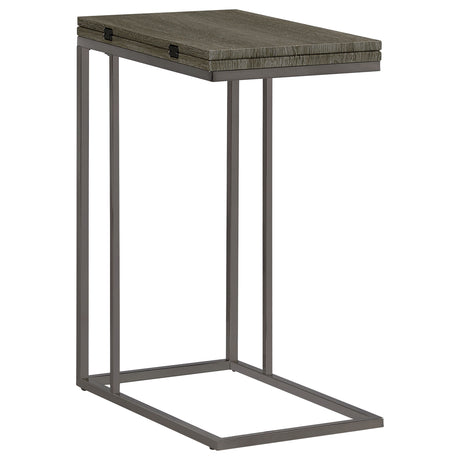 Furniture City Houma - Coaster - Pedro Expandable C-Shaped Sofa Side Table Weathered Grey - 902864