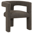 Furniture City Houma - Coaster - Petra Boucle Upholstered Accent Side Chair Chocolate Brown - 902880
