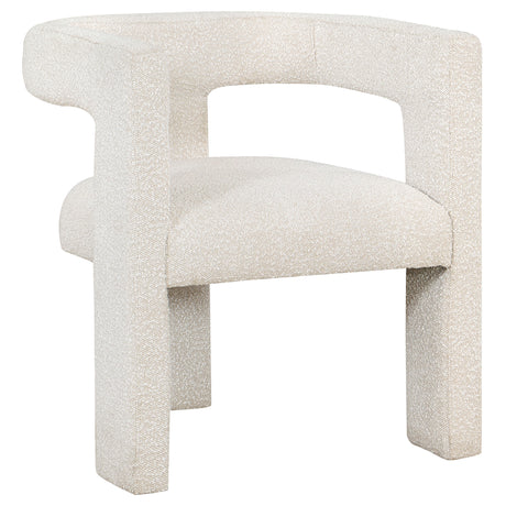 Furniture City Houma - Coaster - Petra Boucle Upholstered Accent Side Chair White - 902881