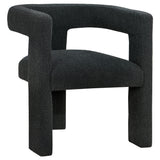 Furniture City Houma - Coaster - Petra Boucle Upholstered Accent Side Chair Black - 902882