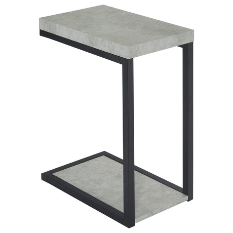 Furniture City Houma - Coaster - Beck Engineered Wood C-Shape Sofa Side Table Cement - 902933