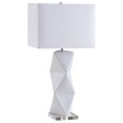 Furniture City Houma - Coaster - Camie 32-inch Rectangular Shade Geometric Table Lamp White - 902937