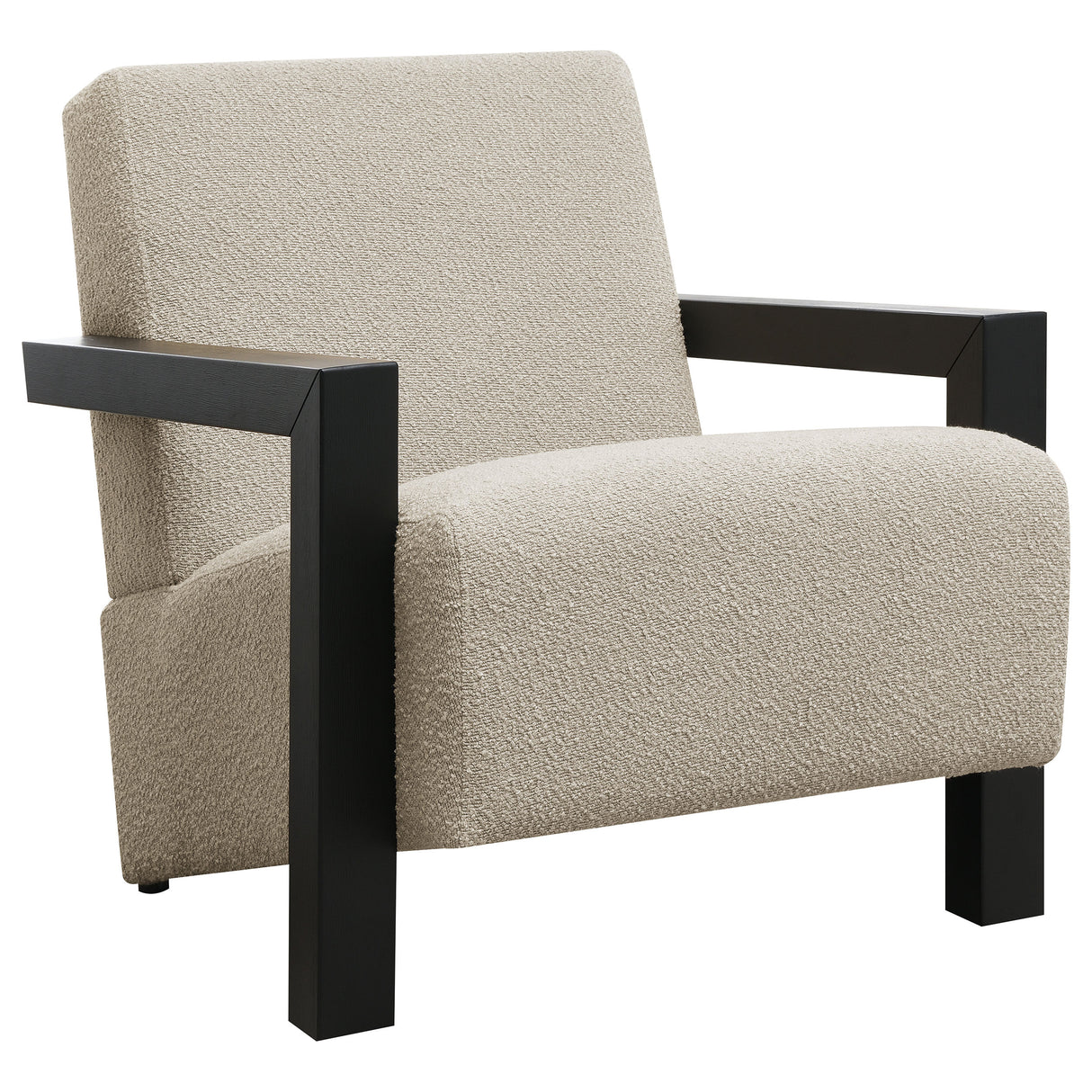 Furniture City Houma - Coaster - Fitzroy Boucle Upholstered Accent Arm Chair Latte - 903095