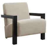 Furniture City Houma - Coaster - Fitzroy Boucle Upholstered Accent Arm Chair Latte - 903095
