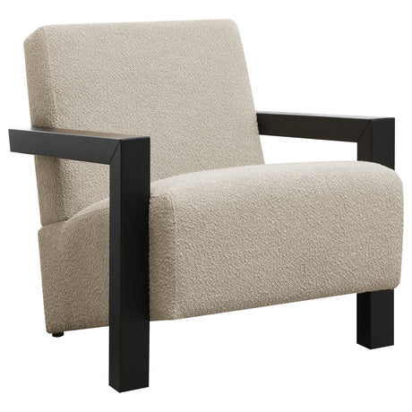 Furniture City Houma - Coaster - Fitzroy Boucle Upholstered Accent Arm Chair Latte - 903095