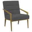 Furniture City Houma - Coaster - Kirra Upholstered Metal Arm Accent Chair Dark Grey - 903144