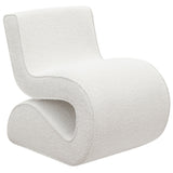 Furniture City Houma - Coaster - Ronea Boucle Upholstered Armless Curved Chair Cream - 903154