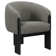 Furniture City Houma - Coaster - Valdez Boucle Upholstered Barrel Back Accent Chair Brown - 903166