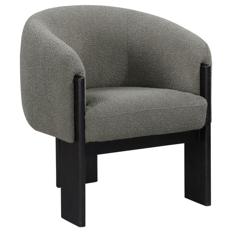 Furniture City Houma - Coaster - Valdez Boucle Upholstered Barrel Back Accent Chair Brown - 903166