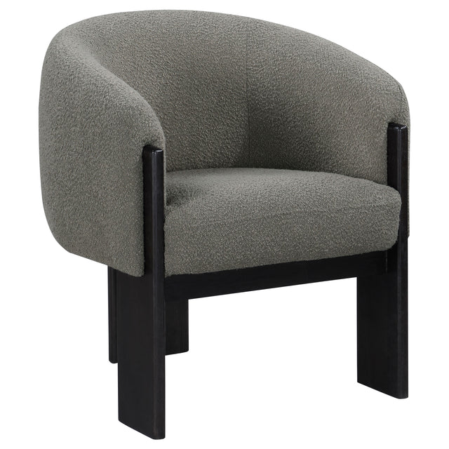 Furniture City Houma - Coaster - Valdez Boucle Upholstered Barrel Back Accent Chair Brown - 903166