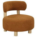 Furniture City Houma - Coaster - Zonie Boucle Upholstered Barrel Back Accent Chair Orange - 903167