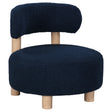 Furniture City Houma - Coaster - Zonie Boucle Upholstered Barrel Back Accent Chair Blue - 903168