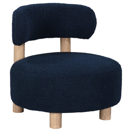 Furniture City Houma - Coaster - Zonie Boucle Upholstered Barrel Back Accent Chair Blue - 903168