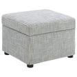 Furniture City Houma - Coaster - Winter Upholstered Hydraulic Lift Top Storage Ottoman Grey - 904138