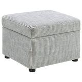 Furniture City Houma - Coaster - Winter Upholstered Hydraulic Lift Top Storage Ottoman Grey - 904138