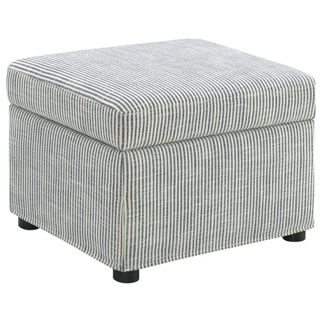 Furniture City Houma - Coaster - Winter Upholstered Hydraulic Lift Top Storage Ottoman Grey - 904138