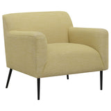 Furniture City Houma - Coaster - Darlene Upholstered English Arm Accent Chair Lemon - 905639