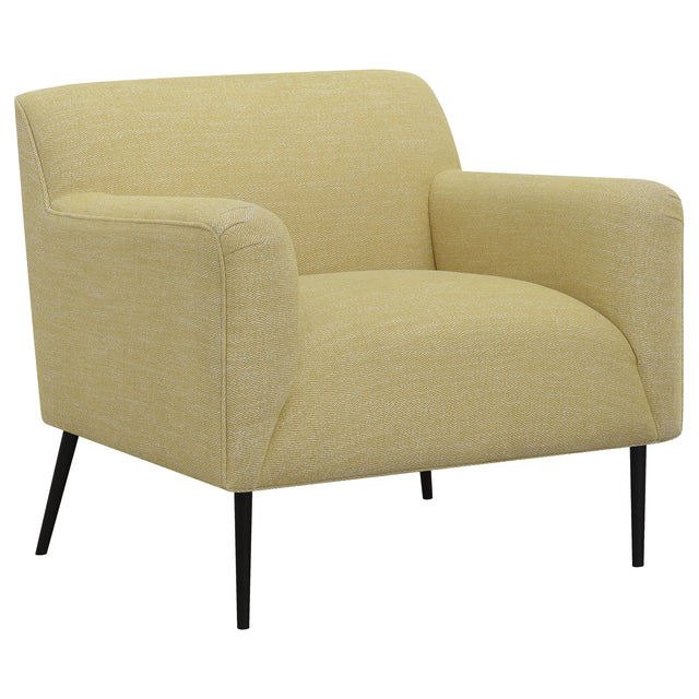 Furniture City Houma - Coaster - Darlene Upholstered English Arm Accent Chair Lemon - 905639