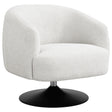 Furniture City Houma - Coaster - Dave Upholstered Barrel Back Swivel Club Chair Beige - 905739