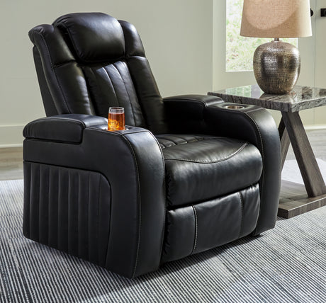 Furniture City Houma - Ashley Furniture - Caveman Den Power Recliner - PWR Recliner/ADJ Headrest / Midnight - 9070313