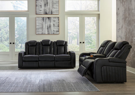 Furniture City Houma - Ashley Furniture - Caveman Den Power Reclining Sofa and Loveseat - Power Reclining Sofa and Loveseat - 90703U1