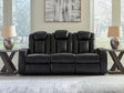Furniture City Houma - Ashley Furniture - Caveman Den Power Reclining Sofa - PWR REC Sofa with ADJ Headrest / Midnight - 9070315