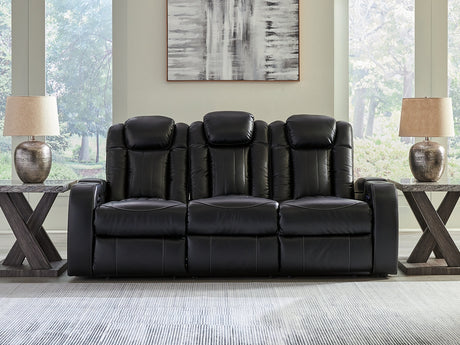 Furniture City Houma - Ashley Furniture - Caveman Den Power Reclining Sofa - PWR REC Sofa with ADJ Headrest / Midnight - 9070315