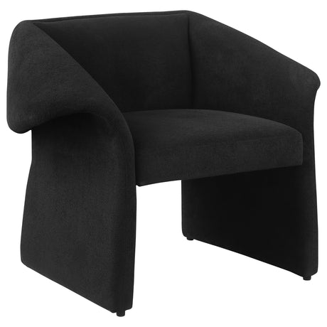 Furniture City Houma - Coaster - Ramsey Upholstered Sloped Arm Accent Chair Black - 907524