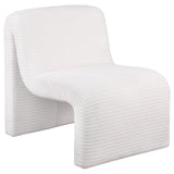 Furniture City Houma - Coaster - Drayton Upholstered Curved Armless Accent Chair Ivory - 907525