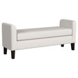 Furniture City Houma - Coaster - Rex Fabric Upholstered Accent Bench with Armrests Vanilla - 910260