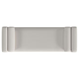 Rosie Upholstered Accent Bench with Armrests Vanilla