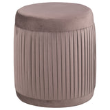 Furniture City Houma - Coaster - Tovar Round Upholstered Ottoman Mauve - 910273